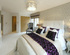 The bedroom in the show home