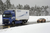 First demonstration of SARTRE vehicle platooning