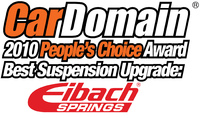Eibach wins Cardomain.com's Peoples Choice Award