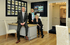 Edward Naden with Prestbury team Lynn Kirca and Bernadette McKenna
