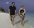 Sarah Harding and Tom Crane at Velassaru, Maldives. 