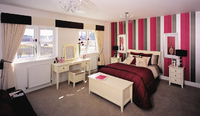 A typical Miller Homes show bedroom