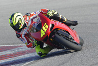 Valentino Rossi tests at Misano with Ducati 1198 Superbike
