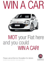 Win a car in Fiat MOT campaign