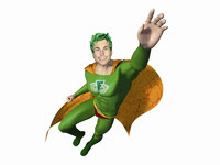 Superhero continues to spread healthy eating message