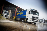 GB Freight go Volvo FH for top paper weight