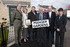 Relatives of Pilot Officer Kenneth Manger, pictured at Wheatley Chase
