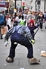 Zombie Easter Bunny chased by midget down Regent Street London