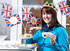 Photo caption: Miller Homes sales adviser Michelle Hill getting into the Royal Wedding spirit. 