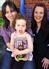 Castlemead Sales Executive Nikki Gibson with Chair of Windmill Pre-school, Katrina Blunt, and her daughter Megan. 