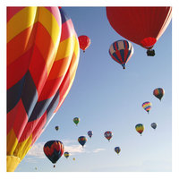 Hot air balloons over the Irish Lakelands