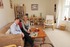 Second-time Redrow customers Ron and Vanda Miller relax in the comfort of their new home.