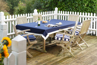 British made outdoor seat pads and tablecloths