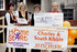 Julie Harper handing over £300 cheque to Home-Start Chorley