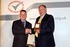 The Moorings' Shaune Hicks (senior site manager) receiving the Considerate Constructors Award