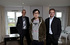 Malcolm Hart, Building Manager, Honggang Fu and Simon James, Sales Director for Hive.