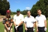 Barry Hearn (second left) and the Matchroom team.