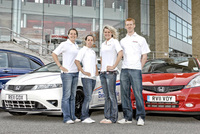 World-class British athletes team up with Honda