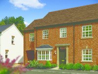 A computer generated image of the Langdale at Crest Nicholson’s Hereford venture, The Furlongs. A computer generated image of the Langdale at Crest Nicholson’s Hereford venture, The Furlongs.