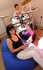 Darcy (nine) and Joanne Lamb relax at home