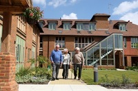 Pimms and strawberries at Mayford Grange