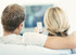 Couple watching TV