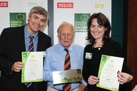 L to R Lewis Lowe (Energy Manager, Octavia Housing), Trevor Baylis and Marion Baeli (Paul Davis and Partners)