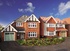 A street scene of new Redrow homes at Dibbin Brook in Bromborough.