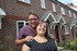 Rebecca Faulks and Andrew Prickett outside their new Redrow home at Rossendale Gardens, Earl Shilton.