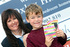 Bunn with competition winner, Harry Blackmore-Read 