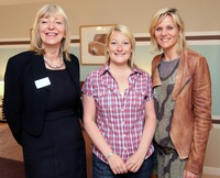 Debbie Murray with sales manager Melanie Parker (left) and interior designer Linda Barker