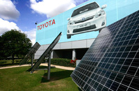 Toyota's big solar switch on