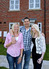 Happy in their new home at Millers Green, Libby, Simon and Ashleigh.