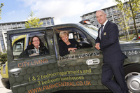 Birmingham house hunters flag down Park Central taxi cab