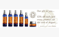 15% off Natural Wisdom Organic Skincare throughout August