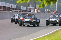 Caterham celebrates its 100th Castle Combe race