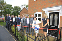 Mayor unveils new homes in Irthlingborough