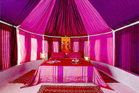 The luxurious tents at Jardin d'Issil