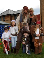 Pint-sized pirates with Captain Jack Sparrow