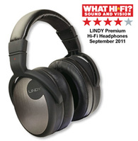 4 star What Hi Fi rating for Lindy Premium Hi-Fi Headphones