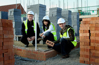 Didcot couple lay first brick on new home at Great Western Park