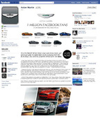 Aston Martin to celebrate 1,000,000 Facebook fans