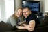 Adam Allen and Emma Wraith in their new home