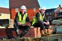 Home lads helping to build The Homelands