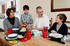 Abbott family in their new home