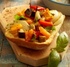 Roasted Vegetables on Bruschetta