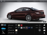 New iPad Mercedes-Benz C-Class Coup brochure app