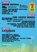 Snow Patrol, The Stone Roses & Kasabian to headline T in the Park