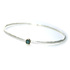 Rok Chix Silver and Natural Blue Diamond Bangle