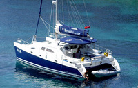 Catamaran sailing in Turkey’s Gulf of Gulluk